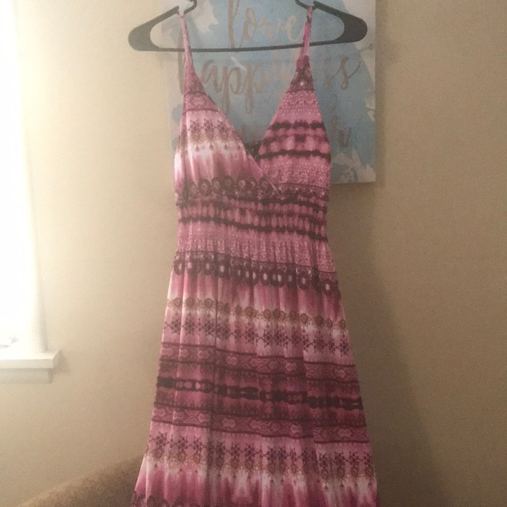 Tie dye bohemian dress